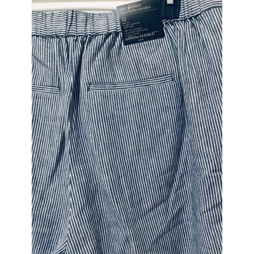 NWT❤️Banana Republic Hayden Striped pant sz12